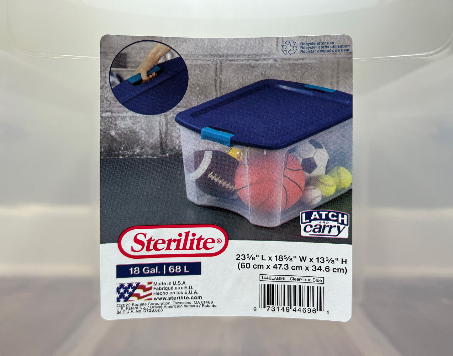 Sterilite Latch and Carry Clear Tote Replacement Latch Handle (2-pack)
