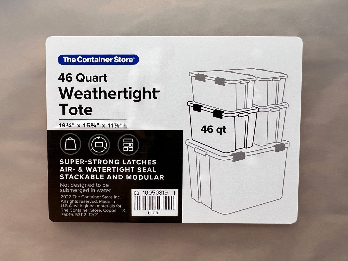 Weathertight Tote Replacement Latch Handle (2-pack)