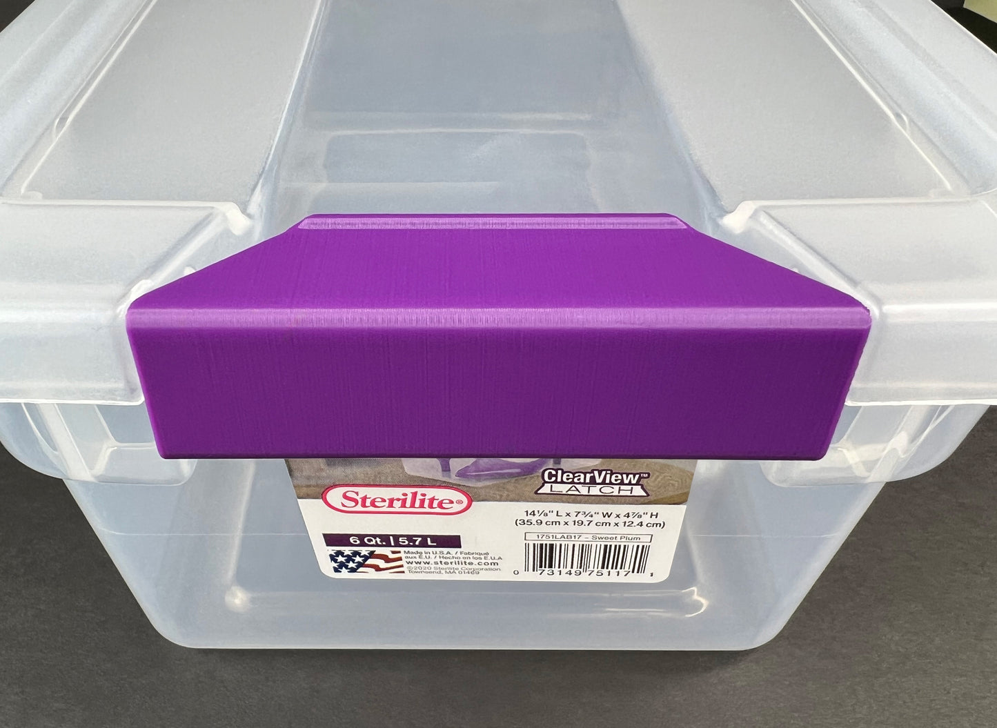 Sterilite 1751 ClearView Latch Box 6 Qt. Replacement Latch Handle (2-pack)
